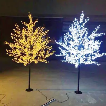 LED Umelé Čerešňový Kvet Stromu Svetlo Vianočné Svetlo 1152pcs LED Žiarovky 2 m/6.5 ft Výška 110/220VAC Rainproof Vonkajšie Použitie