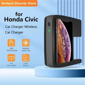 Mobilný Telefón Rýchlo 15W bezdrôtovú Nabíjačku Auto Zapnutie/Vypnutie Príslušenstvo Suitable16-21 pre Honda Civic auto chargertenth generácie