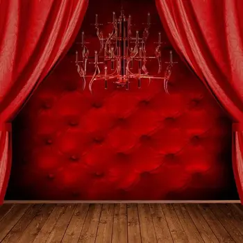 Svetlé červené Záclony luster miestnosti v pozadí Vysokej kvality Počítač tlač stenu pozadia